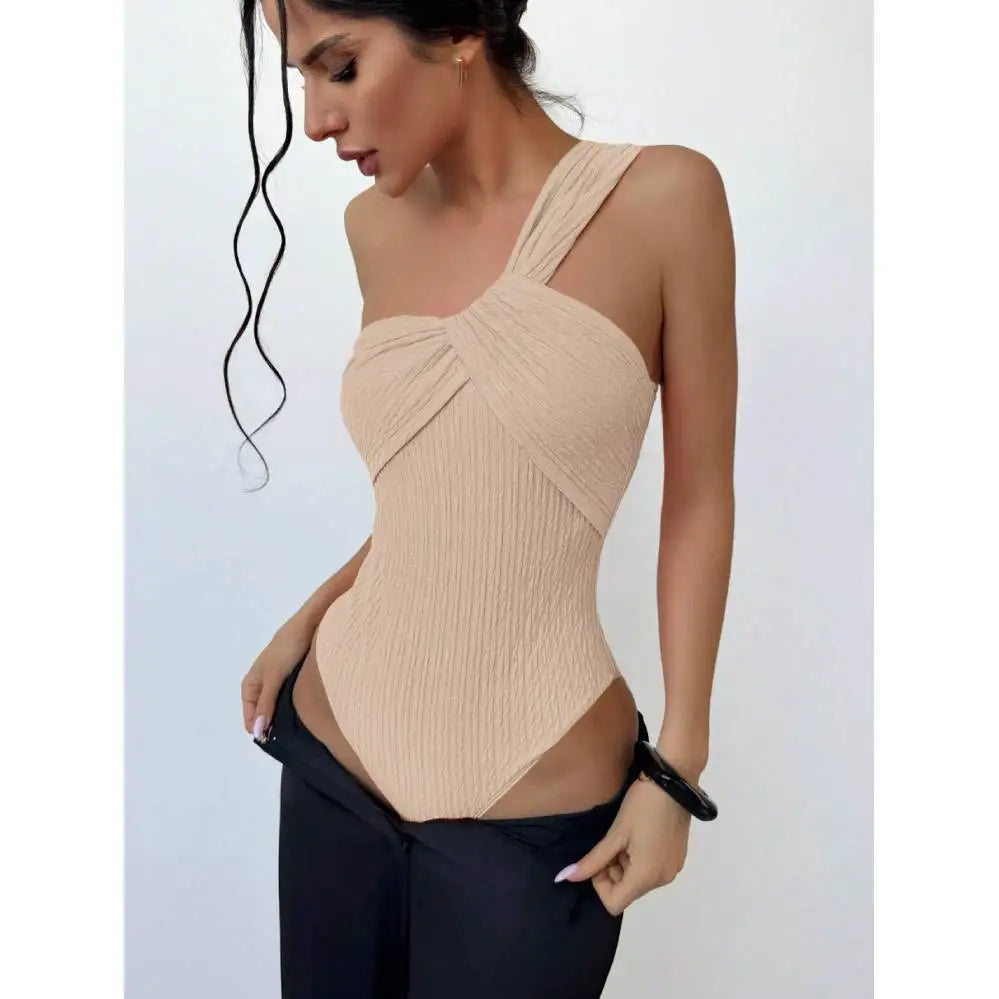 Traje de Baño Enterizo Un Hombro | Plisado Elegante y Sexy