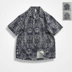 Camisa Hawaiana Hombre | Estampado Geométrico | Manga Corta | Verano | Ticotrendy Costa Rica