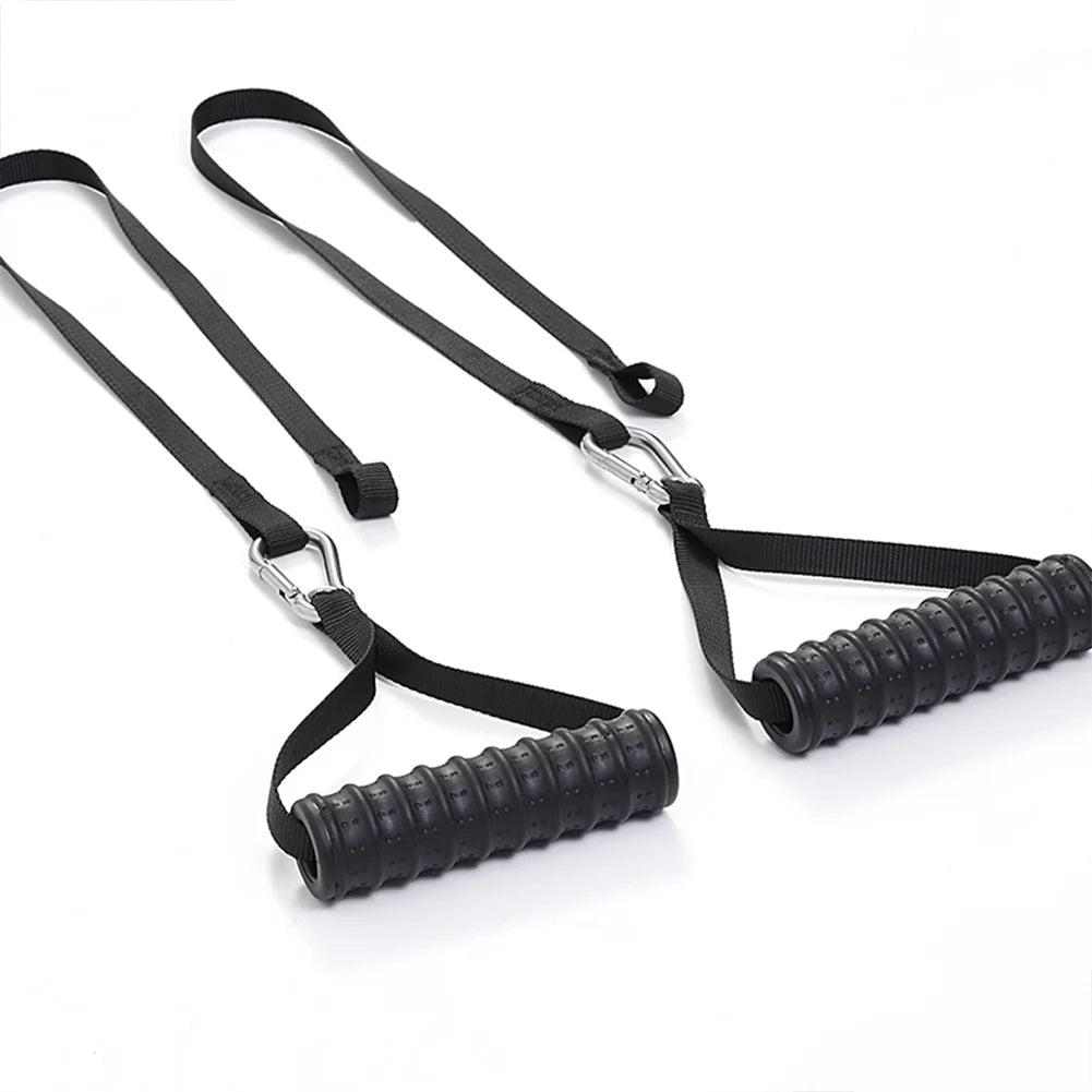 Tricep Rope Straight Bar Cable Machine Triceps Extension Straps for Chest Muscle Workout for Push Downs Crunches Facepulls