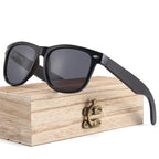 Gafas de Sol CATERSIDE Retro | Madera Natural y Montura TR90 | Lentes Polarizadas Ovaladas
