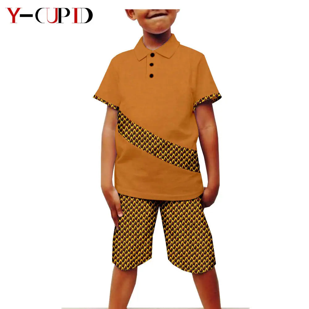 Conjunto 2 Piezas Camiseta Manga Corta Bazin Riche | Casual | Tallas XS-XXL | Tico Trendy