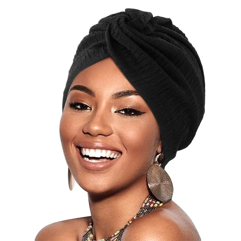 Nuevo turbante musulmán para mujer, gorro envolvente para la cabeza, pañuelo elástico para la cabeza, pañuelos, sombreros para el cabello para mujer, gorro, pañuelo interior islámico
