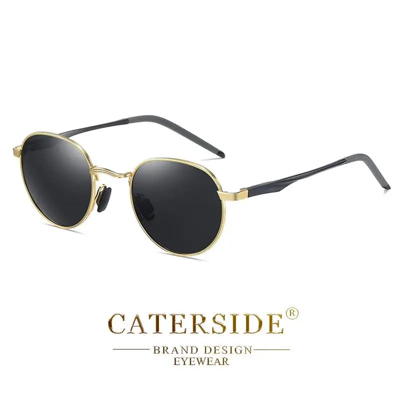 Gafas de Sol CATERSIDE Polarizadas | Montura Redonda Metal | Estilo Punk