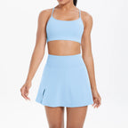 Conjunto Deportivo Yoga 2 Piezas | Ticotrendy Sujetador Shorts Mujer Estilo Fitness