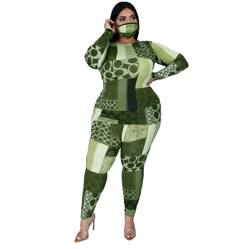 Conjunto de ropa de talla grande para correr, chándal de 2 piezas, Top elástico y pantalones, traje a juego, venta al por mayor, Dropshipping
