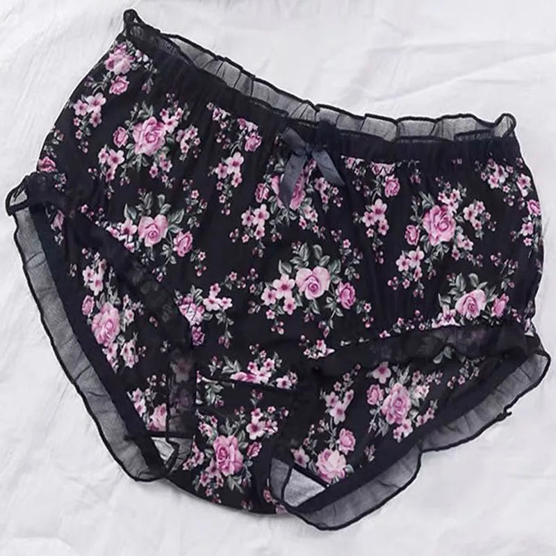 Bragas con Volantes y Lazo Floral | Talla Grande