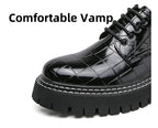 Zapatos Vestir Marrones Hombre | A Cuadros Cordones Punta Redonda Informal Negocios