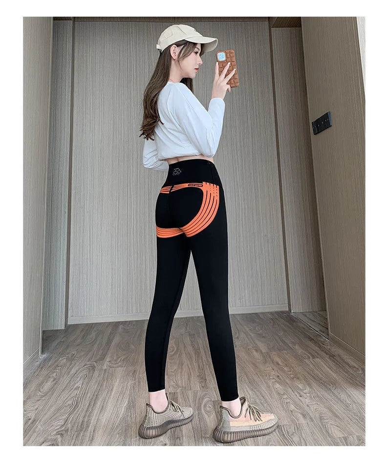 Mallas Piel Tiburón Estampado | Lana Cálida Levantador Glúteos | Sin Costuras Cintura Alta OI | Ticotrendy