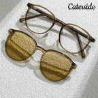 Gafas de Sol Cuadradas Polarizadas 2 en 1 | Montura TR90 | Lentes Magnéticas