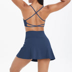 Conjunto Deportivo Yoga 2 Piezas | Ticotrendy Sujetador Shorts Mujer Estilo Fitness