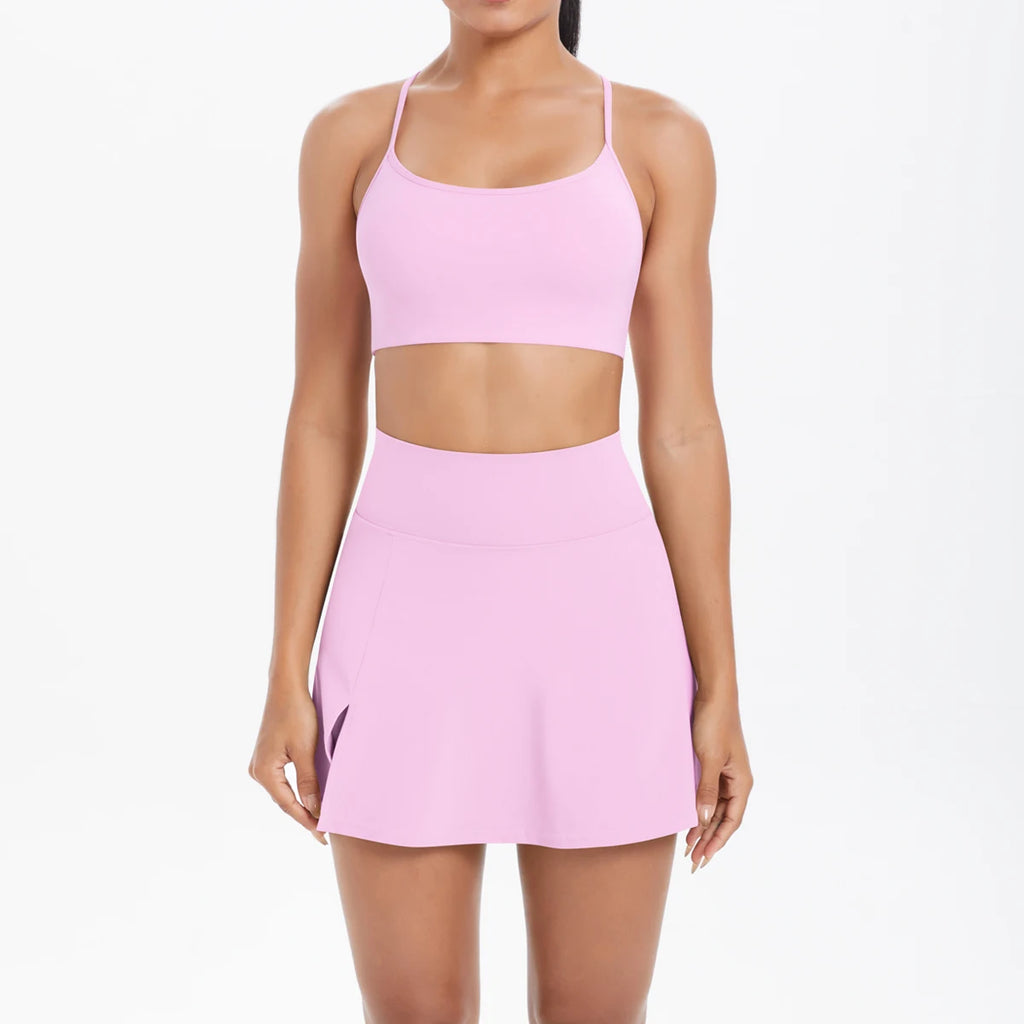 Conjunto Deportivo Yoga 2 Piezas | Ticotrendy Sujetador Shorts Mujer Estilo Fitness