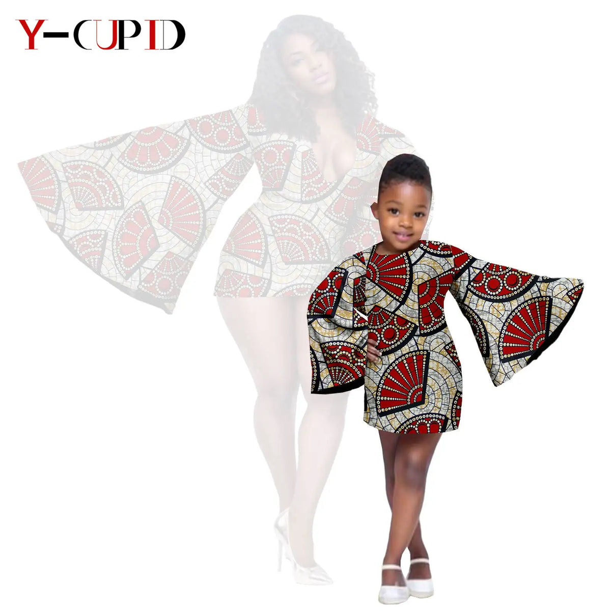 Vestido Dashiki y Mini Capa Madre e Hija | Tico Trendy