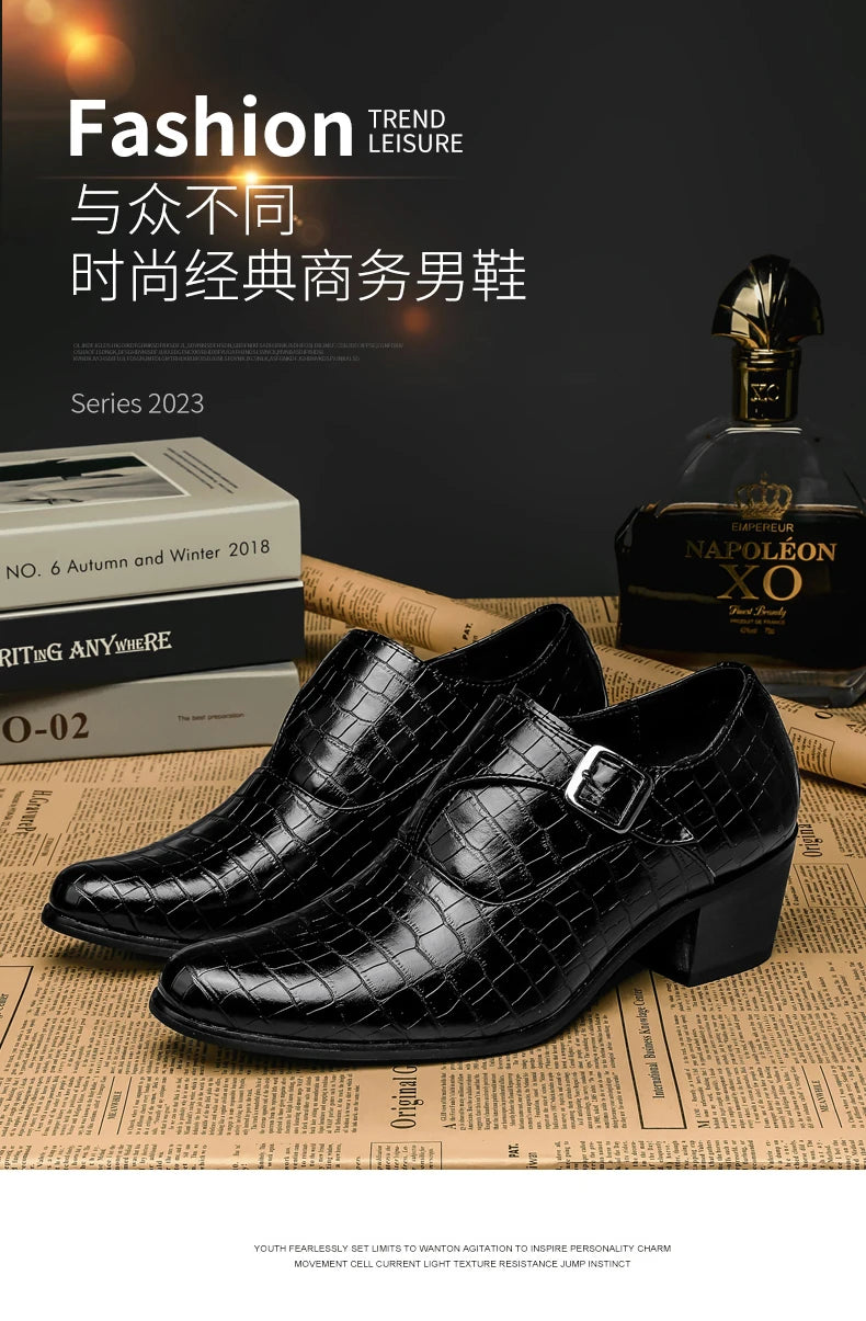 Zapatos Oxford Charol Marrones Hombre | Clásicos Punta Puntiaguda Con Cordones Boda