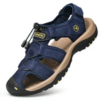 Sandalias Cuero Genuino Hombre Ticotrendy Casual Plataforma Hebilla | Moda Lujo Ajustable