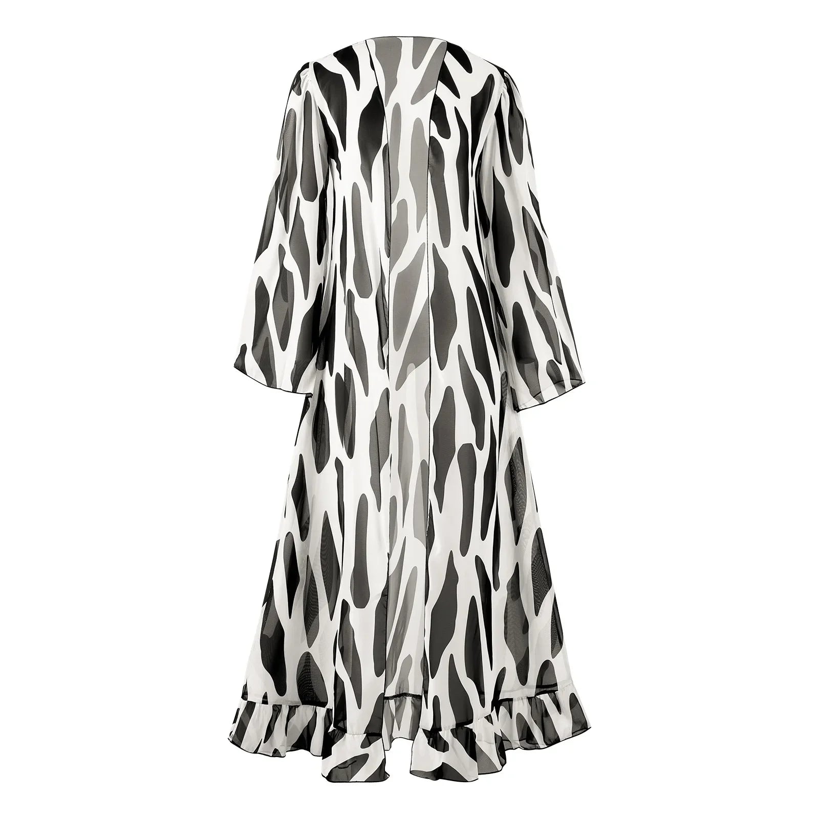 Conjunto de Bikini de Gasa de 3 Piezas - Traje de Baño Divisado para Playa