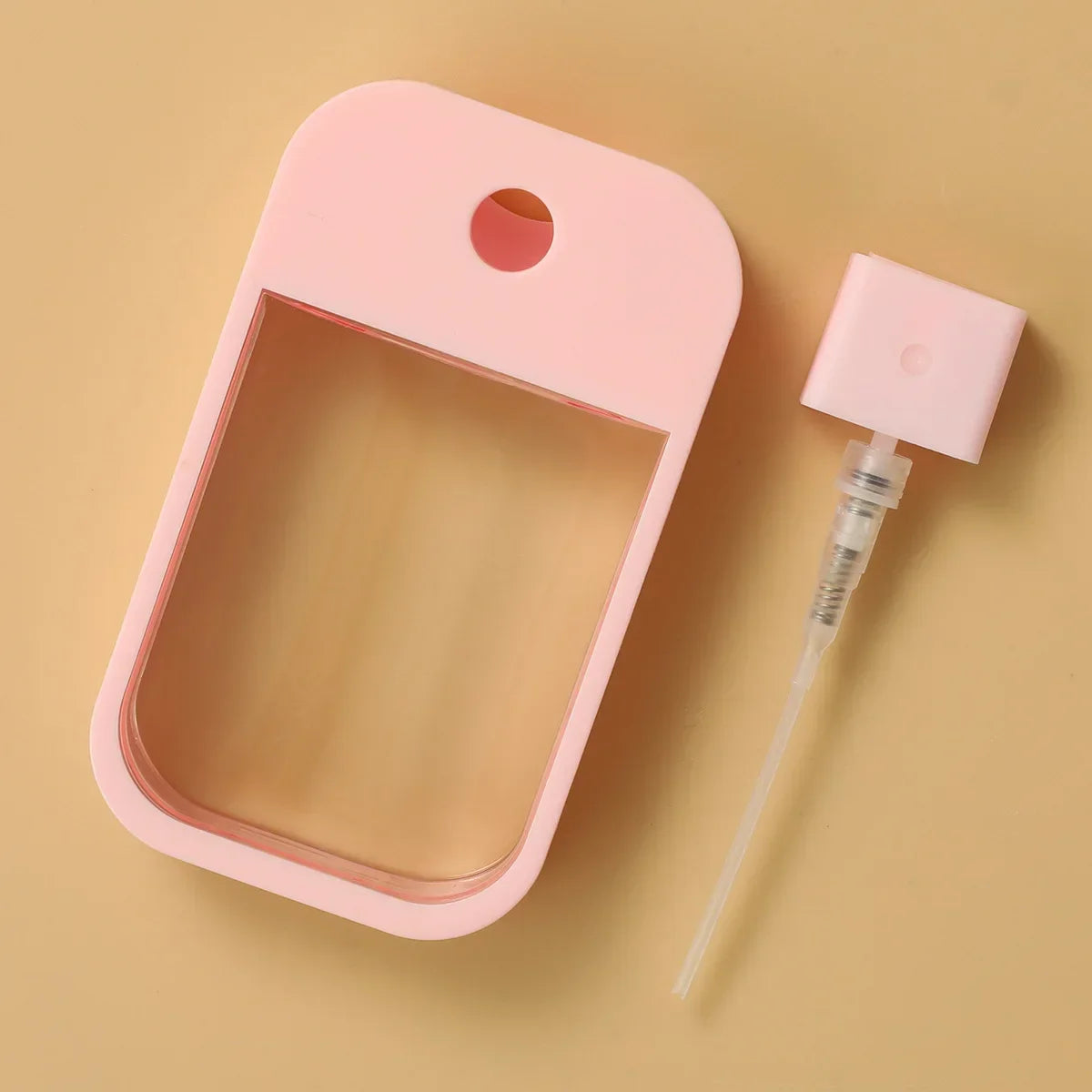Nuevo 45ml 6 colores portátil recargable desinfectante de manos botellas de Alcohol Mini tarjeta botella con pulverizador viaje subembotellado cosméticos prensa