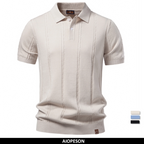 Polo Golf Rayas Tela Fresca Hombre | Manga Corta Transpirable | Tallas S-XXL | Tico Trendy