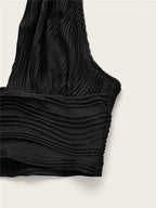 Top corto con espalda descubierta para mujer, Top Sexy liso con cuello Halter, ropa Y2K Grunge de estilo callejero, Top sin mangas para discoteca, ropa de calle 2024
