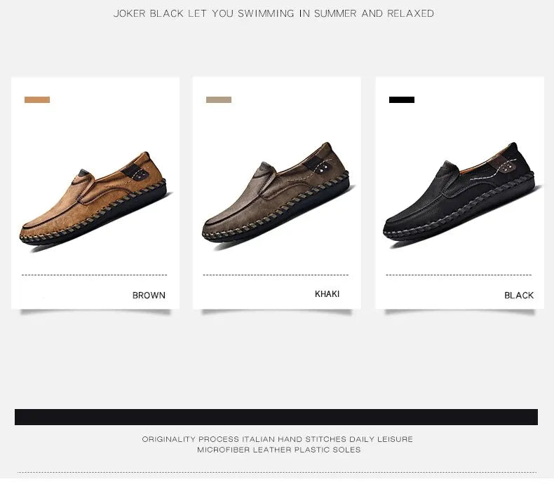 Mocasines Lujo Hombre ∣ Cuero Suave ∣ Zapatos Cómodos para Conducir