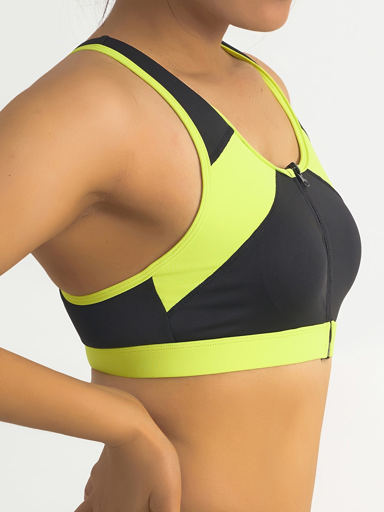 Top Deportivo Mujer | Cuello Redondo | Cremallera Delantera | Ticotrendy
