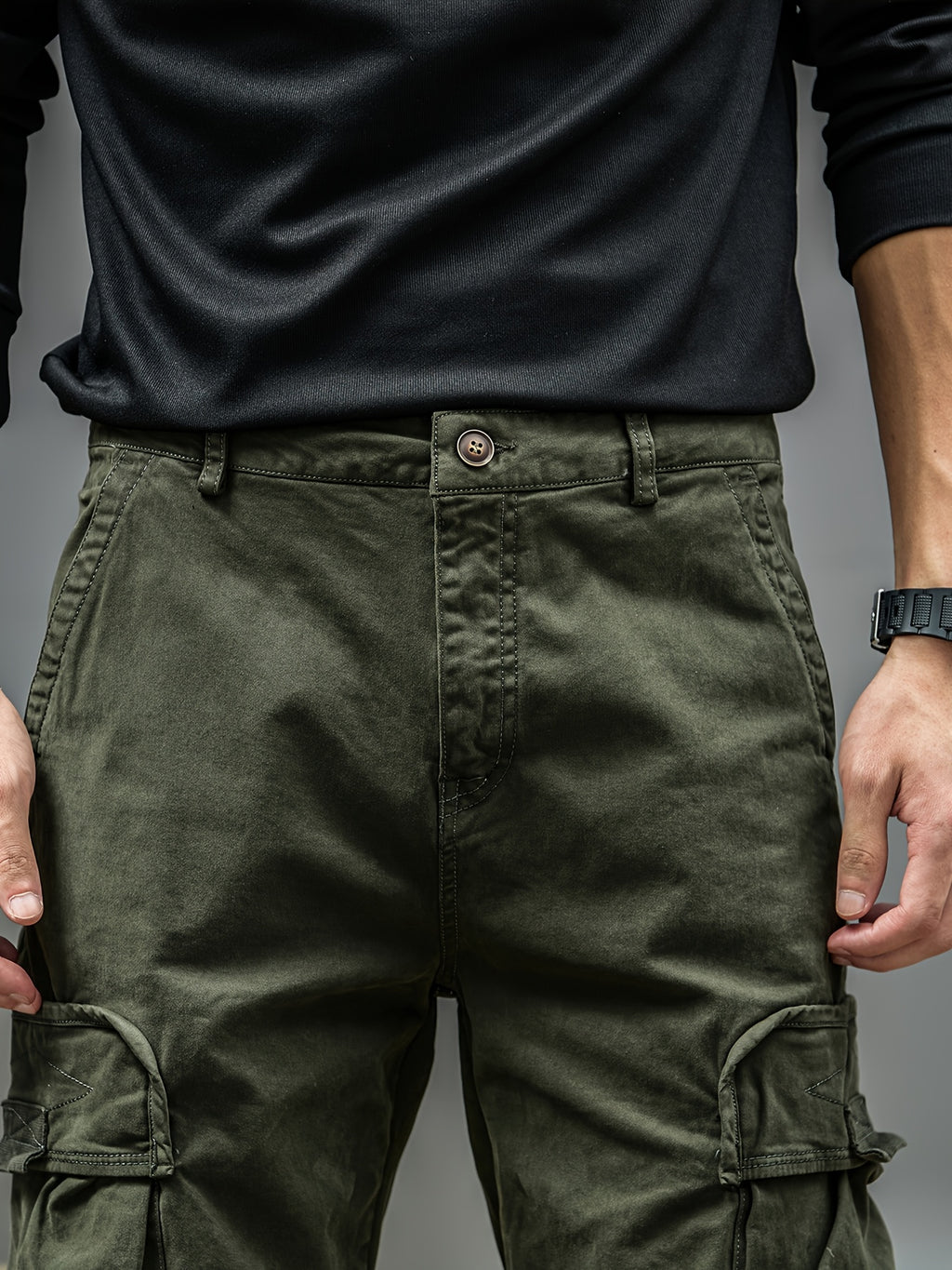 Men's Cargo Pants - Heavy-Duty Multi-Pocket Work Trousers, All-Season Machine Washable Pants with Utility Cargo Design for Construction, Travel, Everyday Carry - Mid-Rise Regular Fit Cargo Pants for Men, Outdoor Activities, S