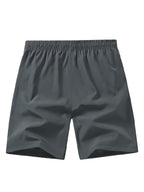 Pantalones Cortos Deportivos Hombre - Secado Rápido, Negro con Bolsillos Naranja, Cordón y Cremallera