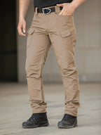 Men's Multi-Pocket Work Pants - Tactical and Casual Overalls, Durable High-Quality Fabric for Hiking, Camping, and Casual Attire | All-Season Comfortable Outdoor Workwear & Casual Trousers with Sturdy Construction