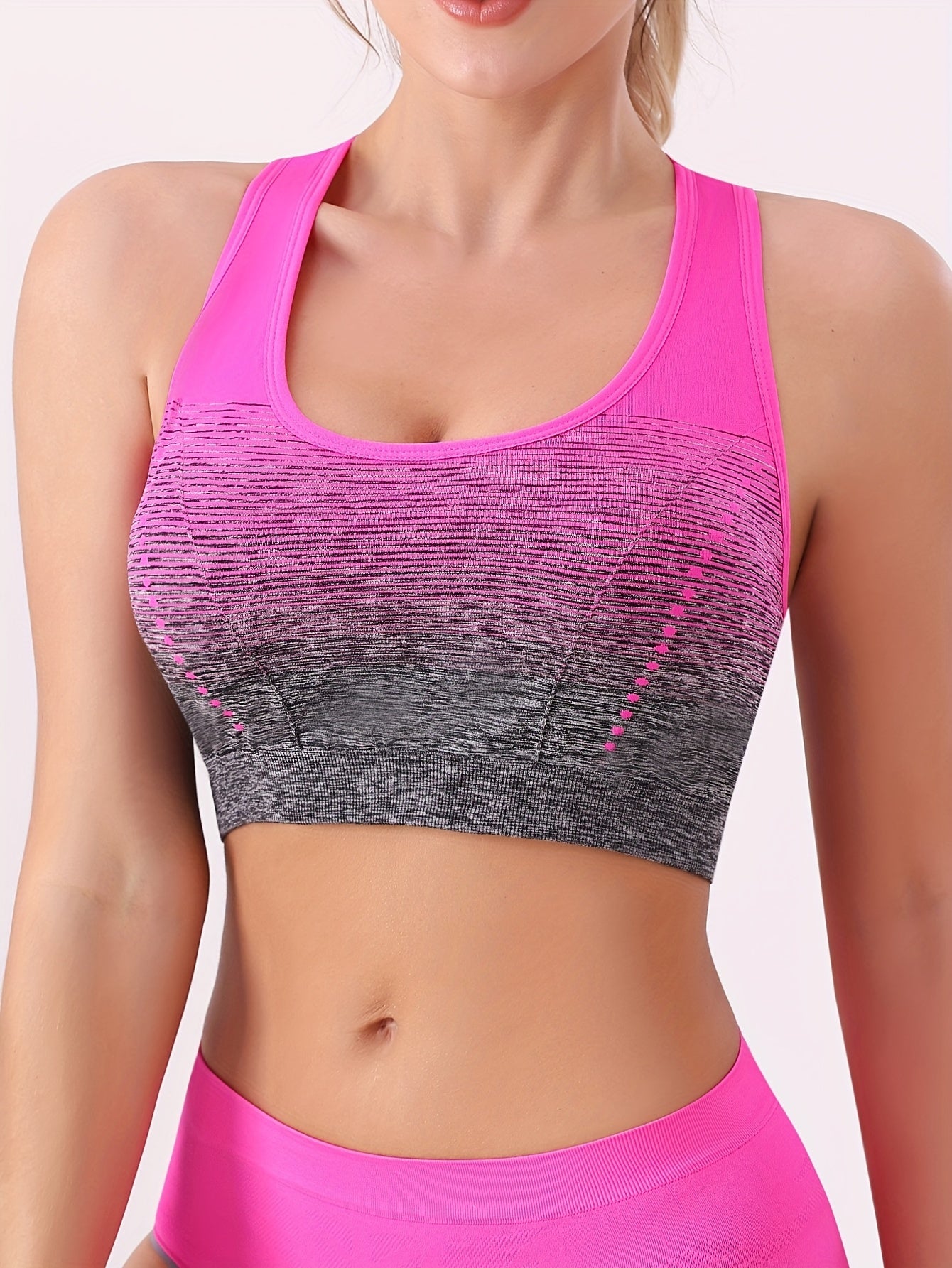 Top Deportivo Color Degradado | Cuello Redondo | Sin Costuras | Ticotrendy