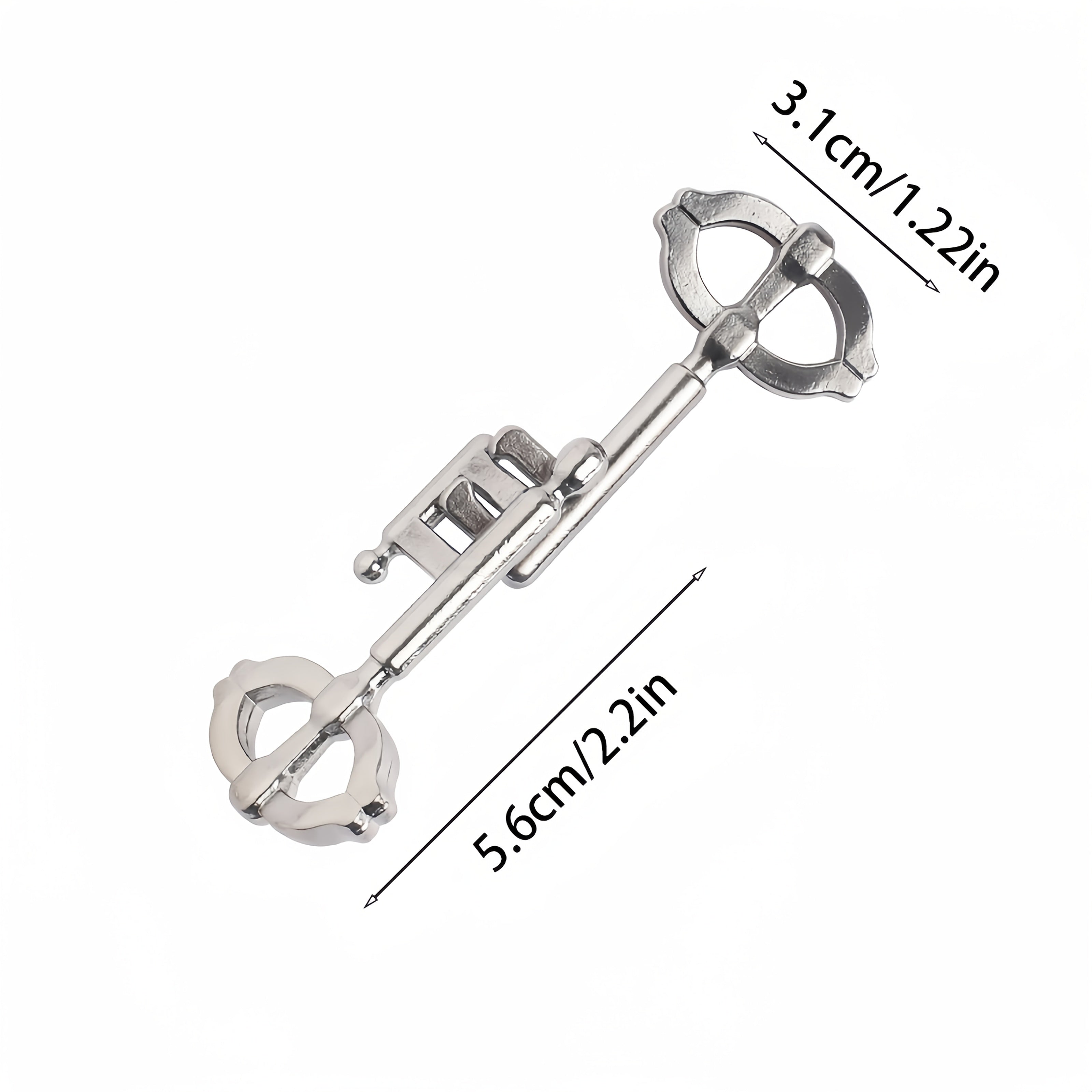 Llave Dorada Mágica | Rompecabezas Metal | Juego Lógica Adultos