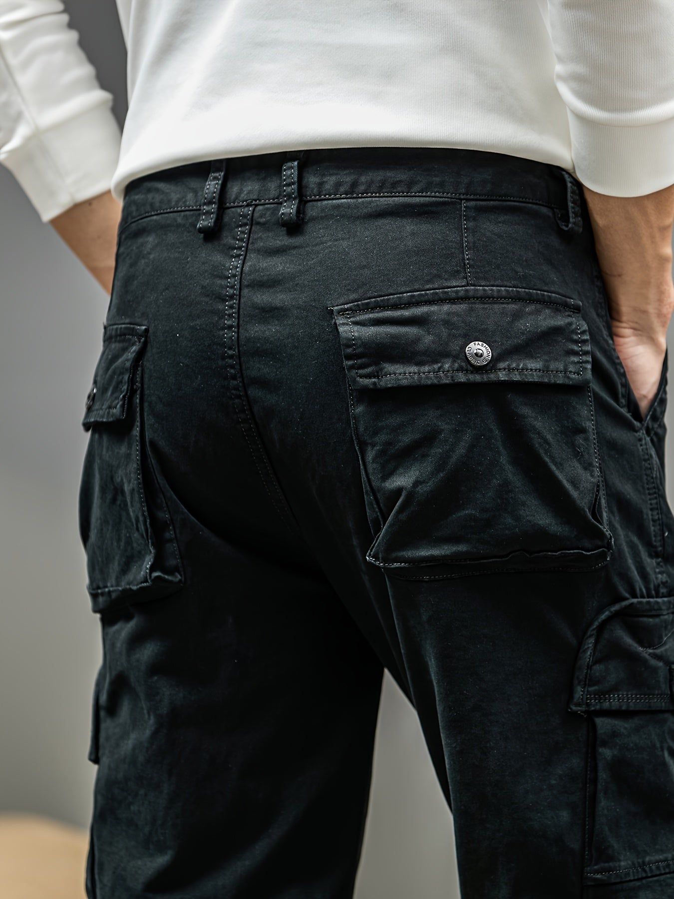 Men's Cargo Pants - Heavy-Duty Multi-Pocket Work Trousers, All-Season Machine Washable Pants with Utility Cargo Design for Construction, Travel, Everyday Carry - Mid-Rise Regular Fit Cargo Pants for Men, Outdoor Activities, S