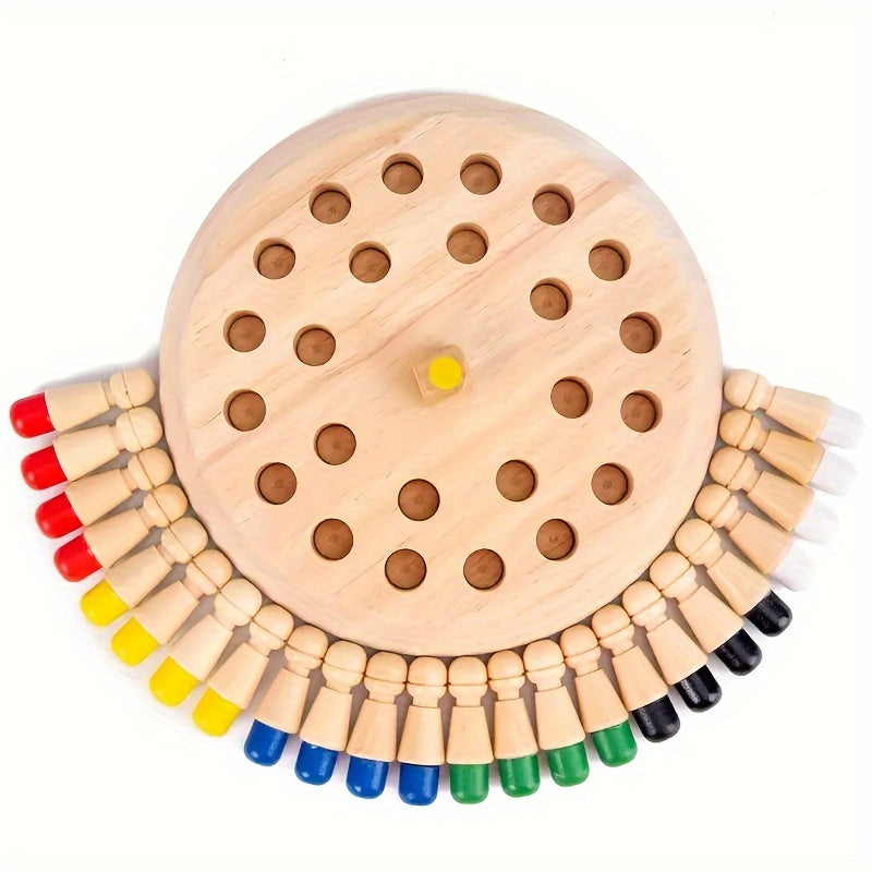 Juego Memoria Madera | Ajedrez Educativo | Estrategia Familiar