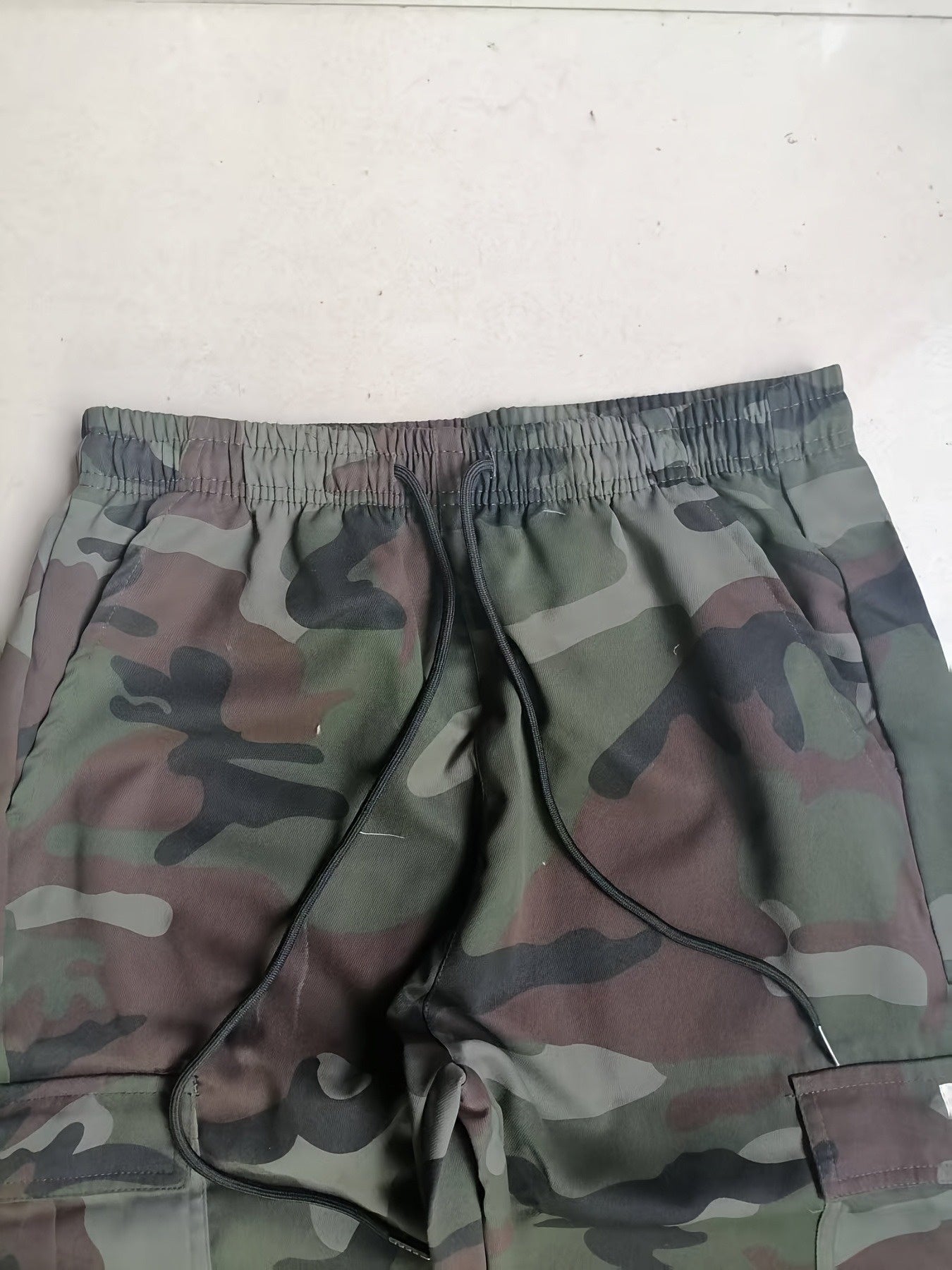 Men's Camouflage Print Casual Sweatpants - Elastic Waistband & Cuffed Ankle, Regular Fit with Multiple Pockets, Machine Washable for Gym, Jogging, Casual Attire, Leisure Athletic Pants | Nonstretch Fabric Pants