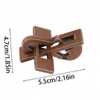 Rompecabezas Metal Yanyin | Candado Bronce Antiguo | Juguete Mental