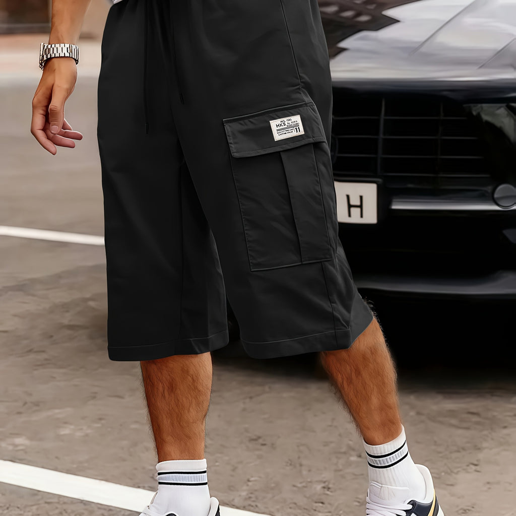Shorts Cargo Hombre | Corte Holgado, Múltiples Bolsillos | Verde, Negro, Beige