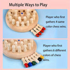 Juego Memoria Madera | Ajedrez Educativo | Estrategia Familiar
