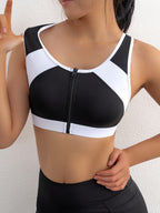 Top Deportivo Mujer | Cuello Redondo | Cremallera Delantera | Ticotrendy