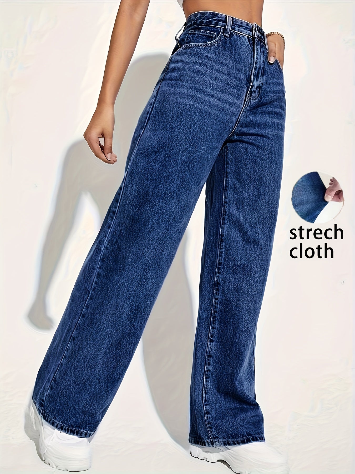 Pantalón Recto Slim Fit Mujer | Viscosa Stretch Casual de Cintura Media Ticotrendy