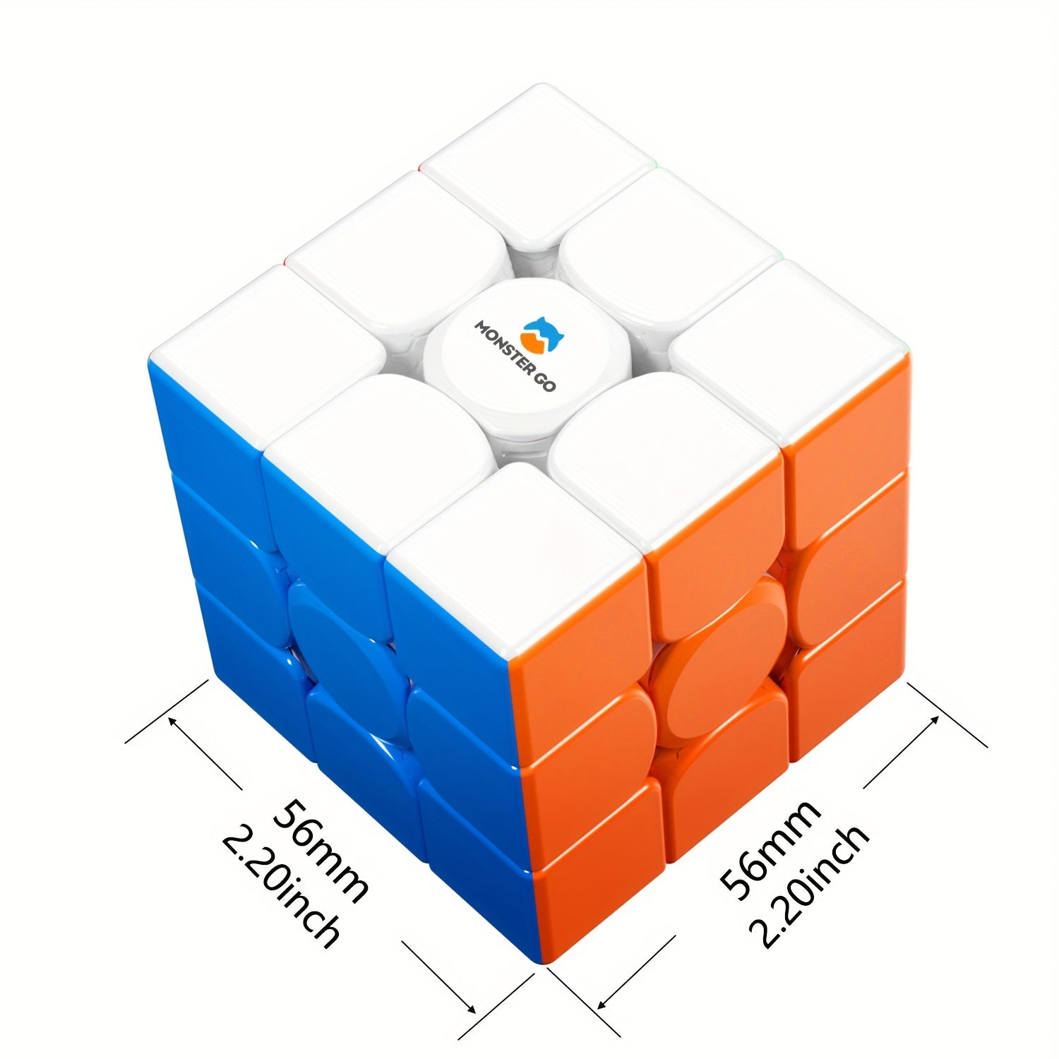 Cubo Velocidad Magnético Monster Go | 3x3 Stickerless | Juguete Educativo