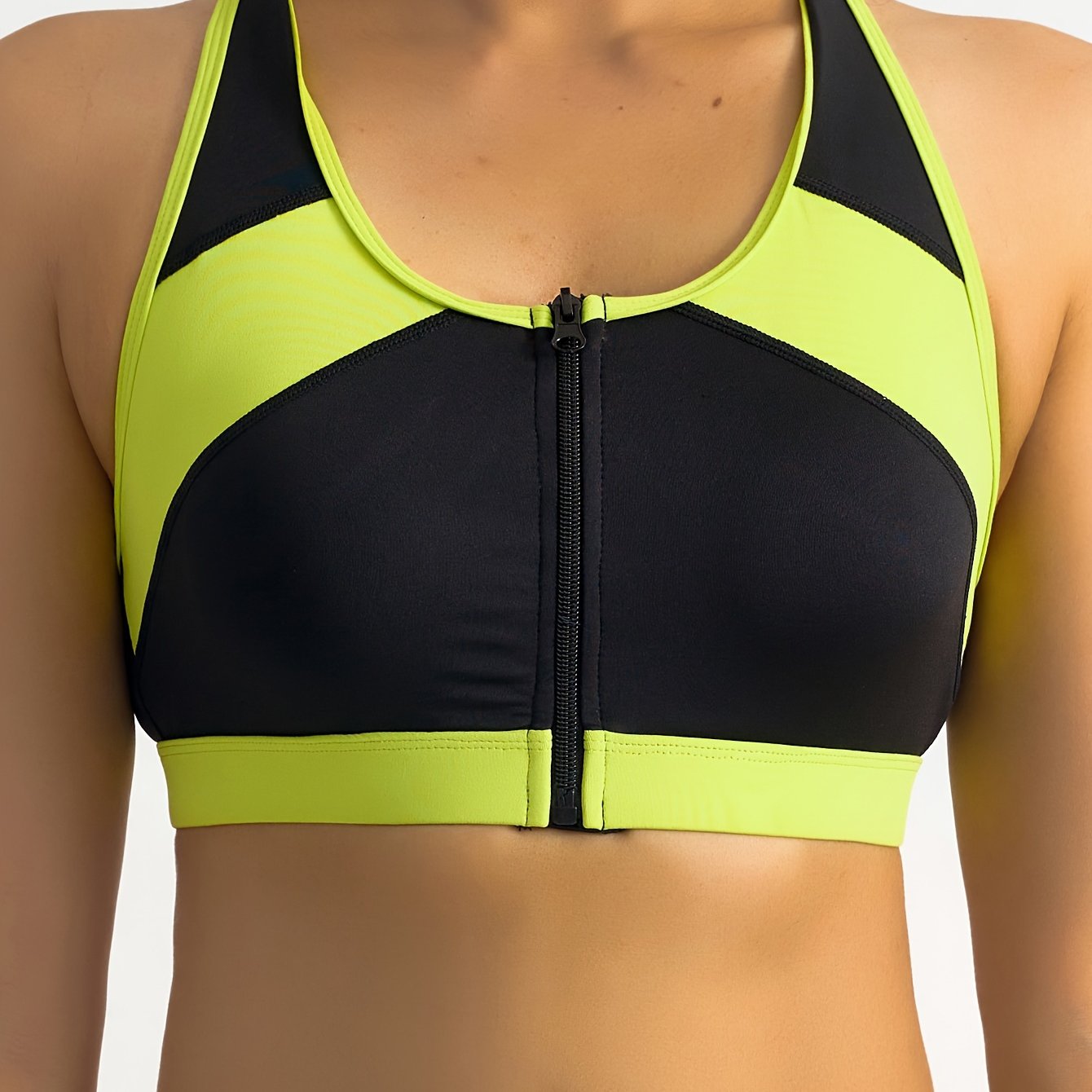 Top Deportivo Mujer | Cuello Redondo | Cremallera Delantera | Ticotrendy
