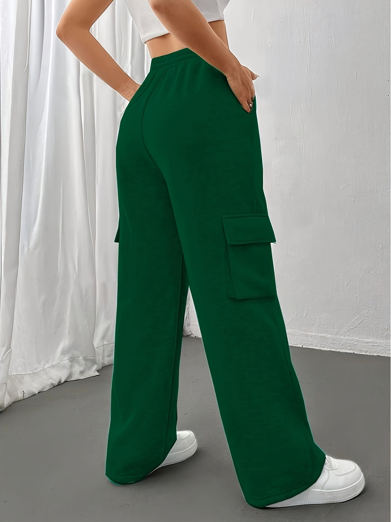 Pantalones Wide Leg Cintura Media | Corte Holgado Casual | Ticotrendy Costa Rica