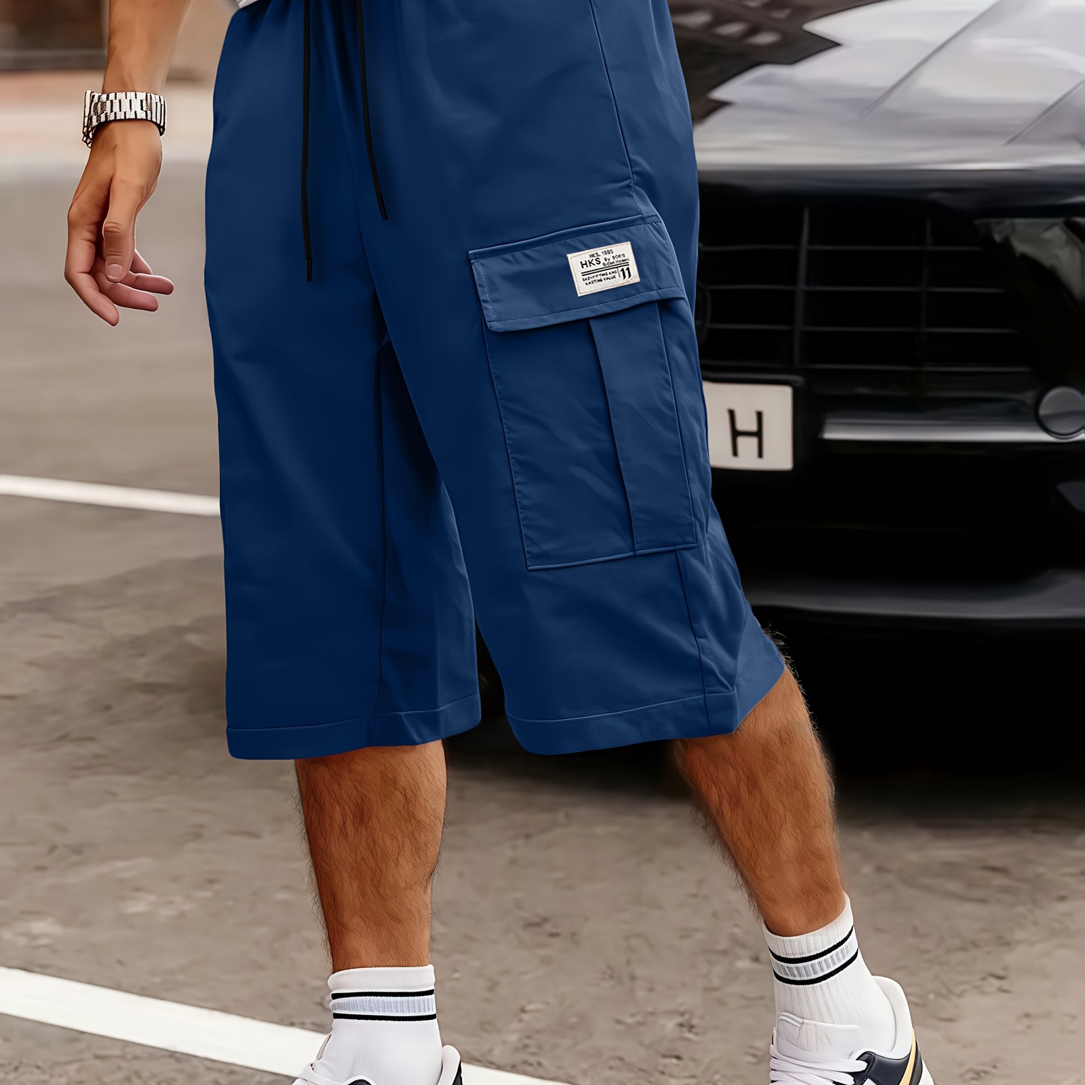 Shorts Cargo Hombre | Corte Holgado, Múltiples Bolsillos | Verde, Negro, Beige