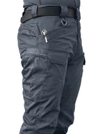 Men's Multi-Pocket Work Pants - Tactical and Casual Overalls, Durable High-Quality Fabric for Hiking, Camping, and Casual Attire | All-Season Comfortable Outdoor Workwear & Casual Trousers with Sturdy Construction