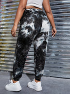 Pantalones Jogger Plus Size Tie Dye | Diseño Abstracto Único | Ticotrendy Costa Rica