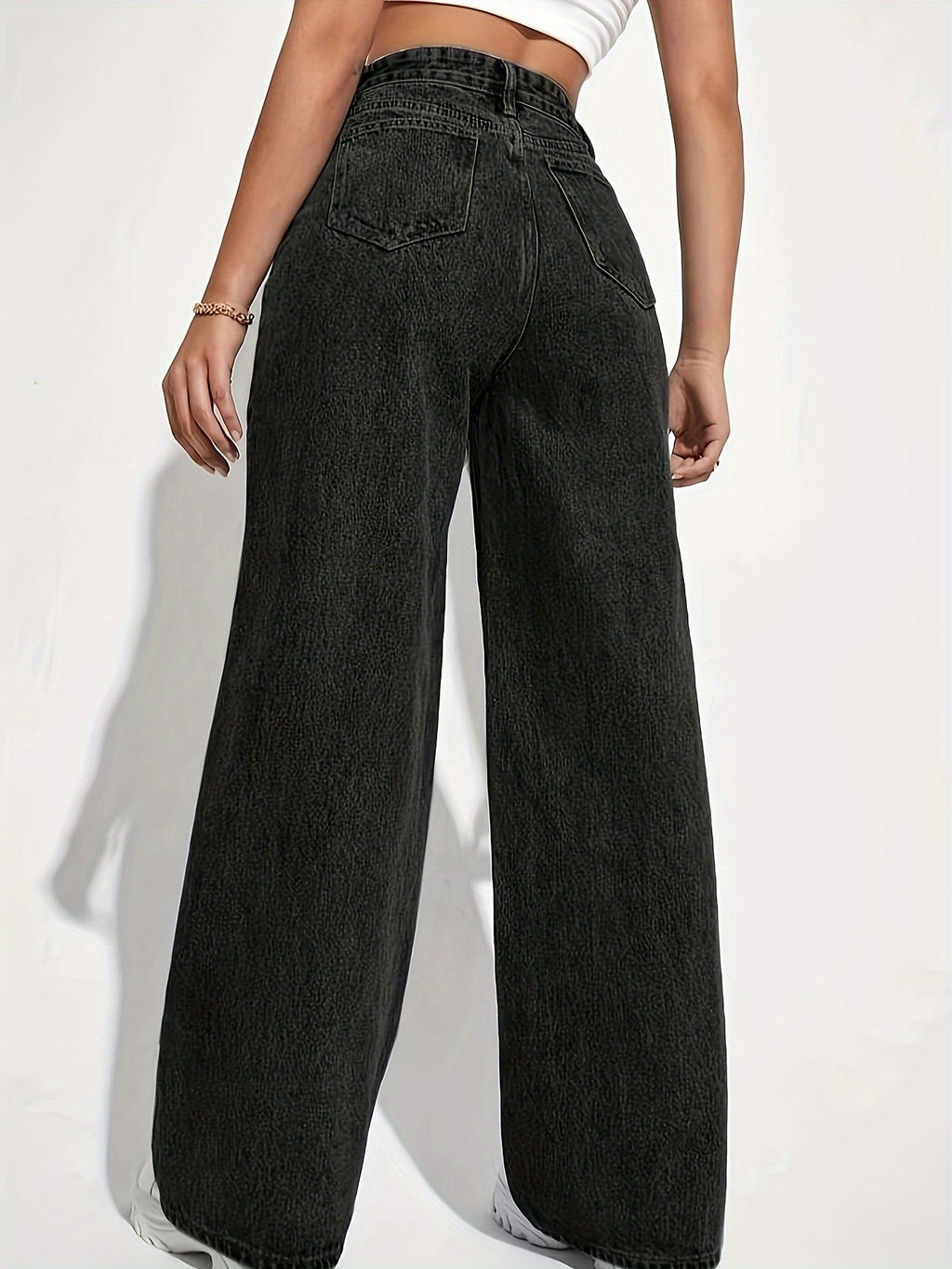 Pantalón Recto Slim Fit Mujer | Viscosa Stretch Casual de Cintura Media Ticotrendy
