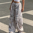 Pantalones Jogger Estampado Floral | Corte Holgado Otoño Invierno | Ticotrendy