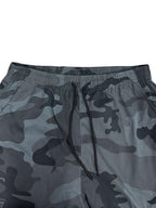 Men's Camouflage Print Casual Sweatpants - Elastic Waistband & Cuffed Ankle, Regular Fit with Multiple Pockets, Machine Washable for Gym, Jogging, Casual Attire, Leisure Athletic Pants | Nonstretch Fabric Pants