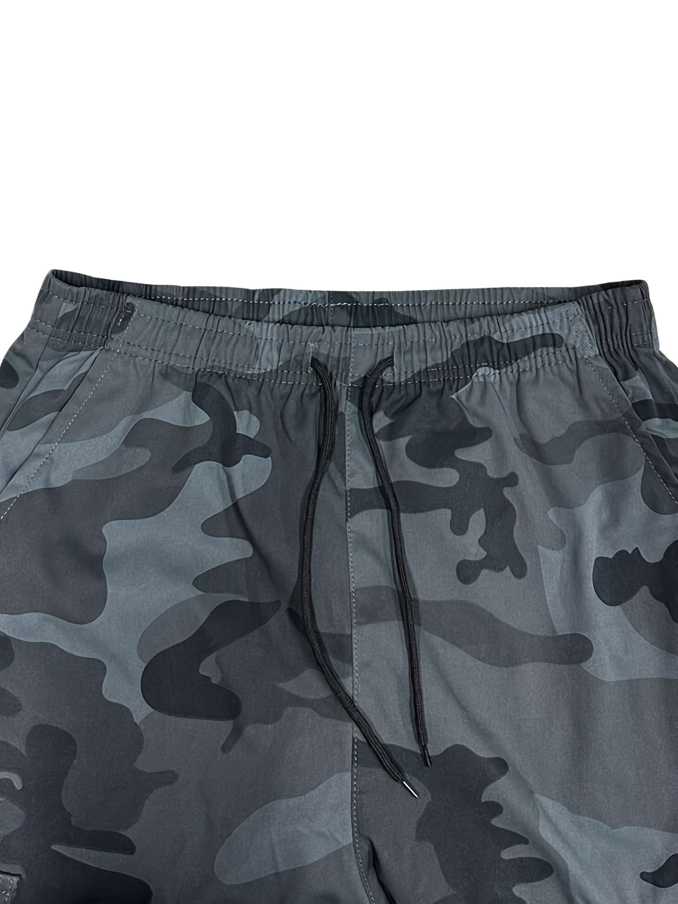 Men's Camouflage Print Casual Sweatpants - Elastic Waistband & Cuffed Ankle, Regular Fit with Multiple Pockets, Machine Washable for Gym, Jogging, Casual Attire, Leisure Athletic Pants | Nonstretch Fabric Pants