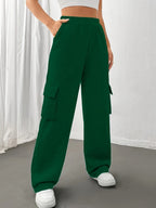 Pantalones Wide Leg Cintura Media | Corte Holgado Casual | Ticotrendy Costa Rica