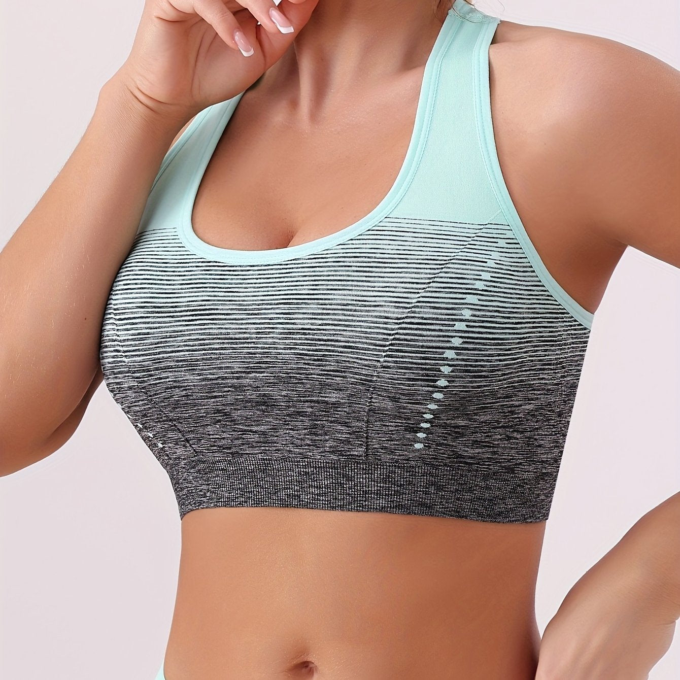 Top Deportivo Color Degradado | Cuello Redondo | Sin Costuras | Ticotrendy