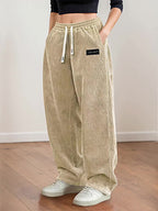 Pantalones Pana Mujer Corte Recto | Ribete Blanco Clásico | Ticotrendy Costa Rica